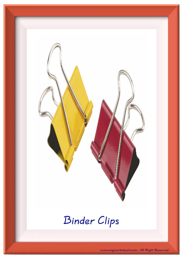 Full page ESL Flashcard together with words containing Classroom Object picture for kids and teachers. Worksheet Preview