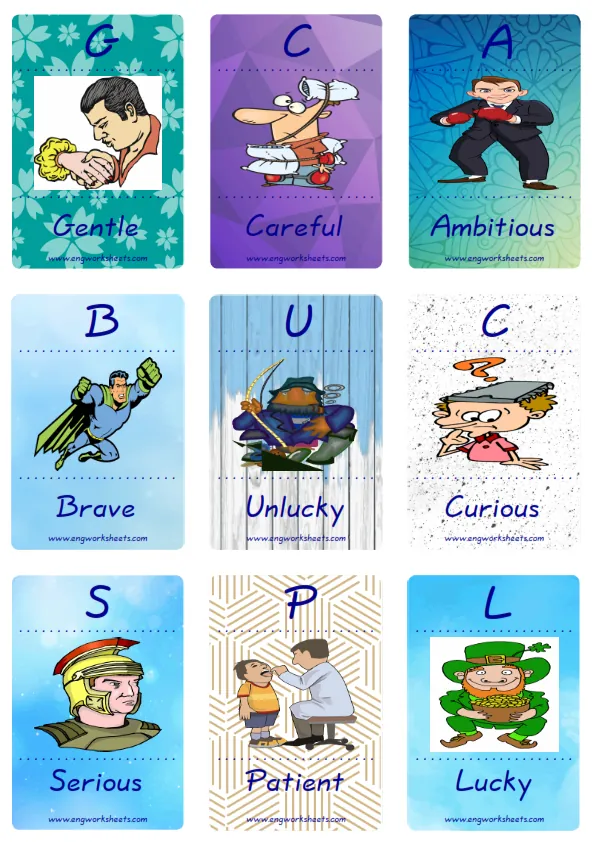 Mini size enjoyable ESL Flashcard Friendship for kids and teachers. Worksheet Preview