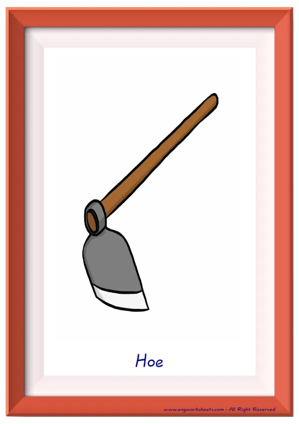 Full page ESL Flashcard together with words containing Garden Parts picture for kids and teachers. Worksheet Preview