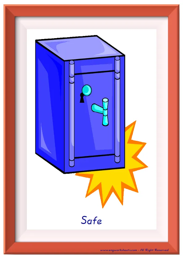 Full page ESL Flashcard together with words containing Hotel picture for kids and teachers. Worksheet Preview