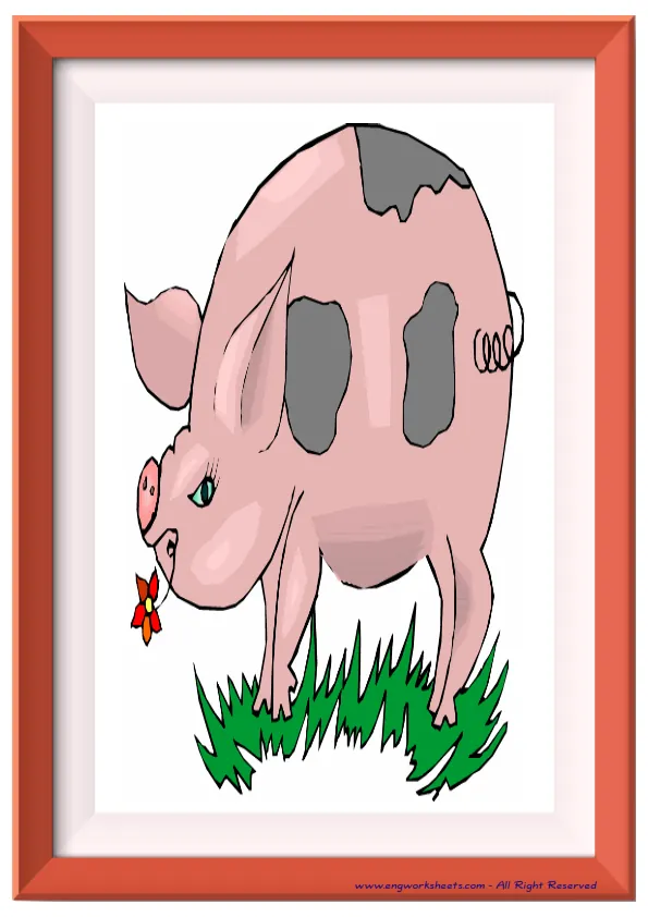 Full page ESL Flashcard without words containing Pets picture for kids and teachers. Worksheet Preview
