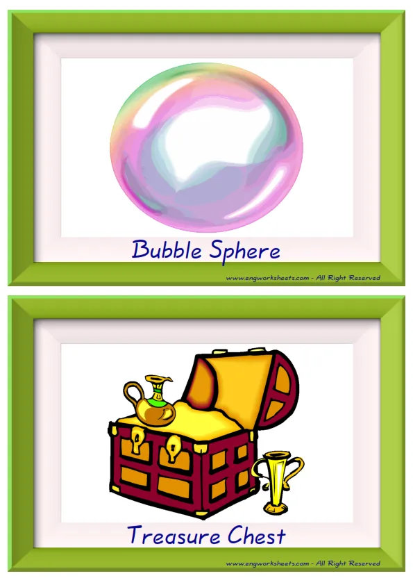 Half page ESL Flashcard together with words containing Toys picture for kids and teachers. Worksheet Preview