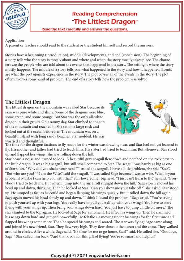 Reading Comprehension Worksheets - English Esl Reading Comprehension Worksheets Grade 2. Worksheet Preview