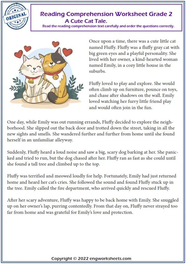 Reading Comprehension Worksheets - English Esl Potato Tale Reading Comprehension Worksheet Grade 2. Worksheet Preview