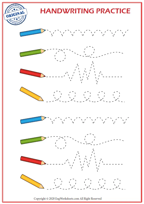 Handwriting Practice 2 Worksheet Preview