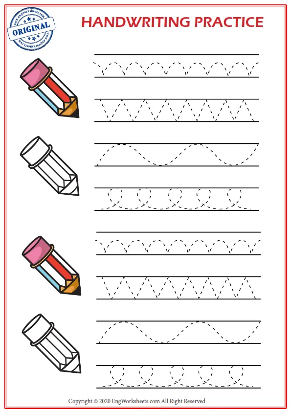 Handwriting Practice 18 Worksheet Preview