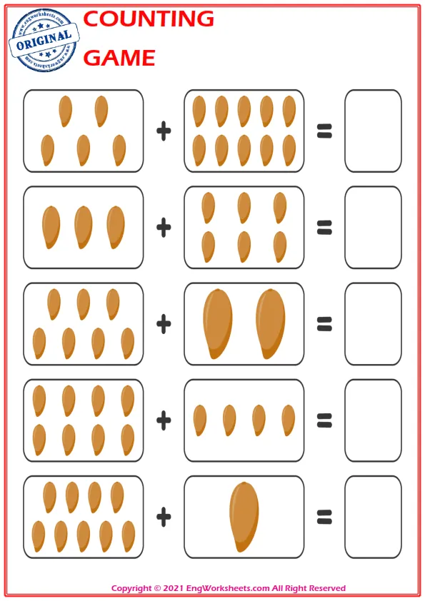 Learn To Addition - Math Worksheet Worksheet Preview