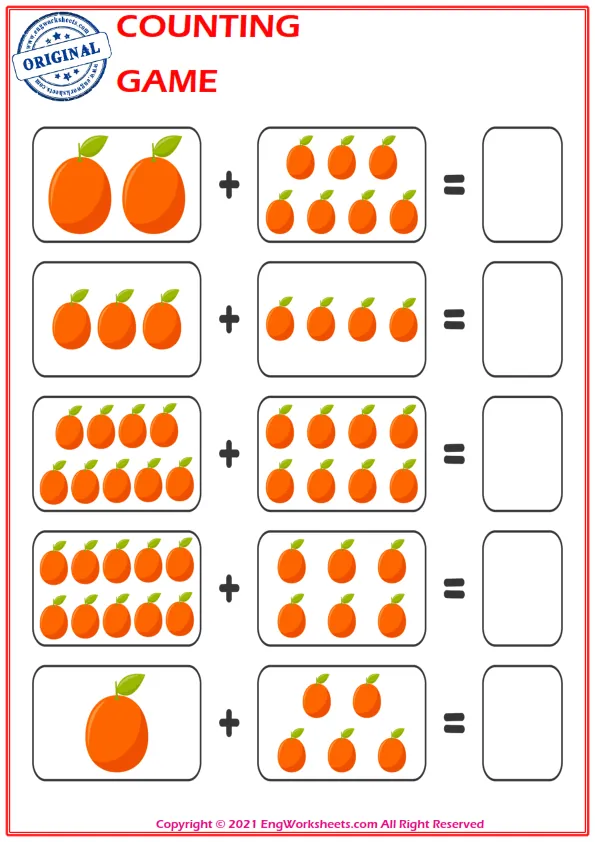 Learn To Addition - Math Worksheet Worksheet Preview