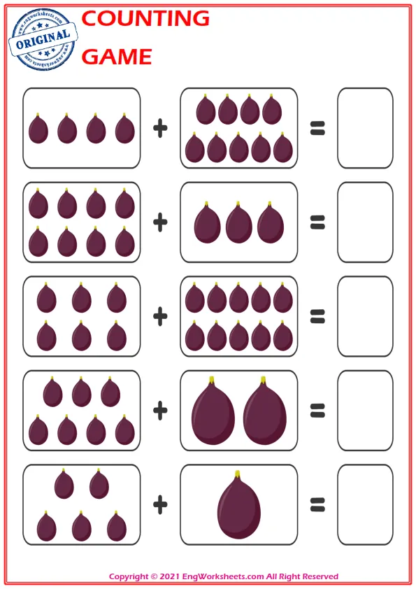 Learn To Addition - Math Worksheet Worksheet Preview