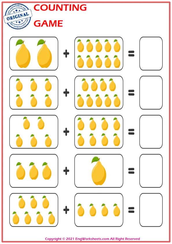 Learn To Addition - Math Worksheet Worksheet Preview