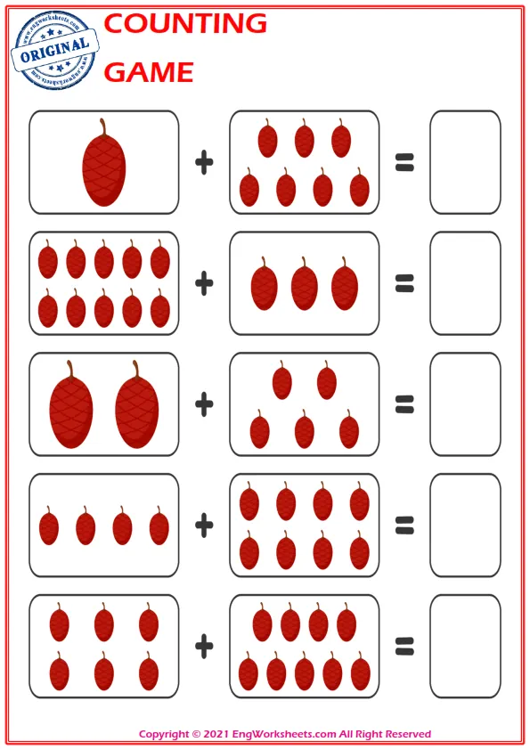 Learn To Addition - Math Worksheet Worksheet Preview