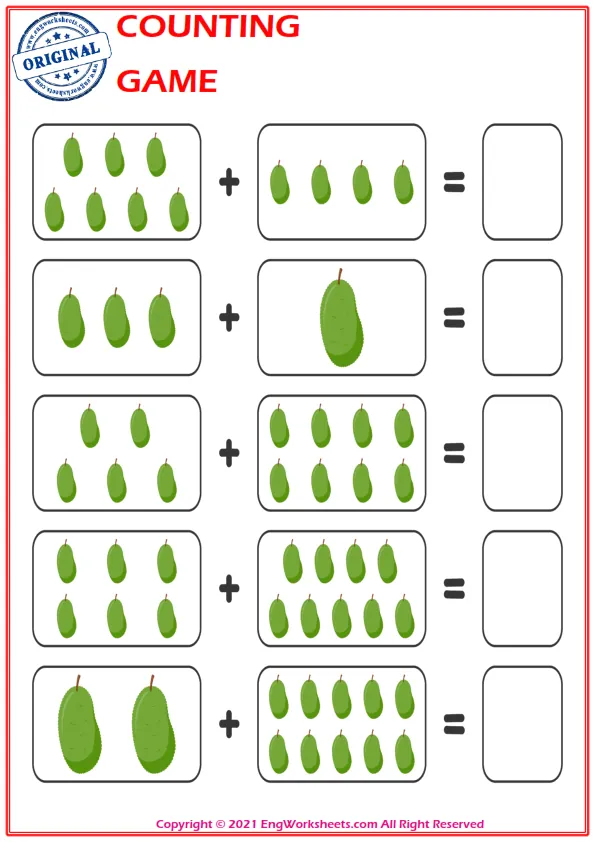 Learn To Addition - Math Worksheet Worksheet Preview