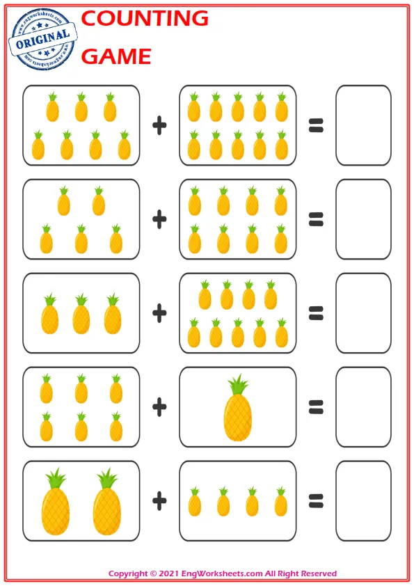 Learn To Addition - Math Worksheet Worksheet Preview