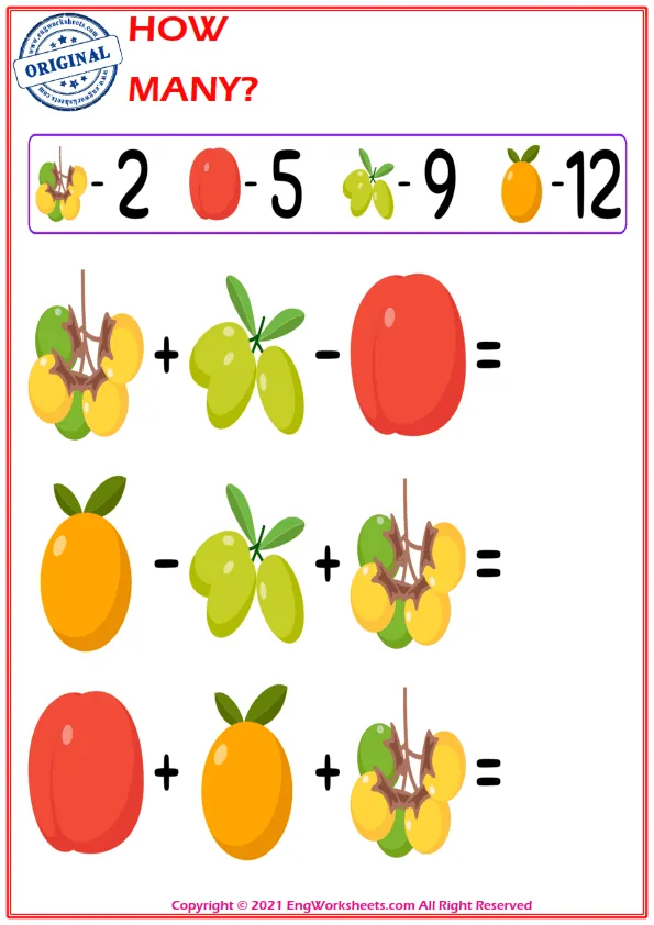 Let's Do Addition And Subtraction. - Math Worksheet