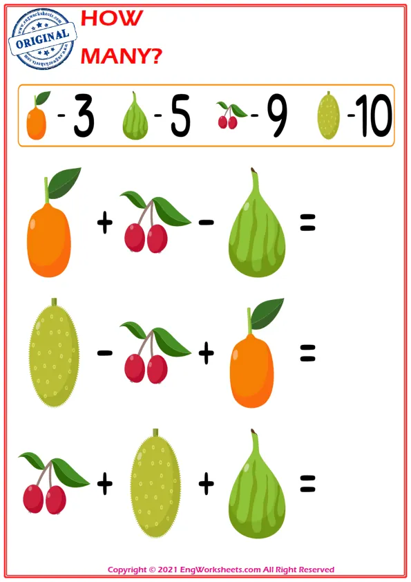 Let's Do Addition And Subtraction. - Math Worksheet