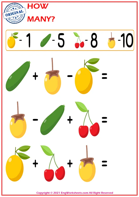 Let's Do Addition And Subtraction. - Math Worksheet