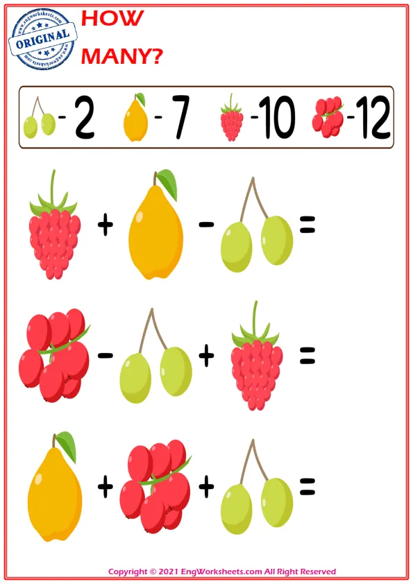 Let's Do Addition And Subtraction. - Math Worksheet