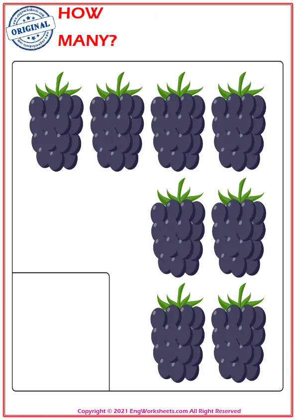 Let's Learn To Count - Math Worksheet Worksheet Preview