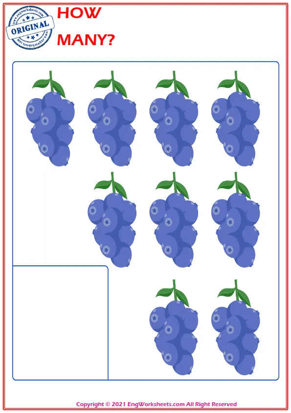 Let's Learn To Count - Math Worksheet