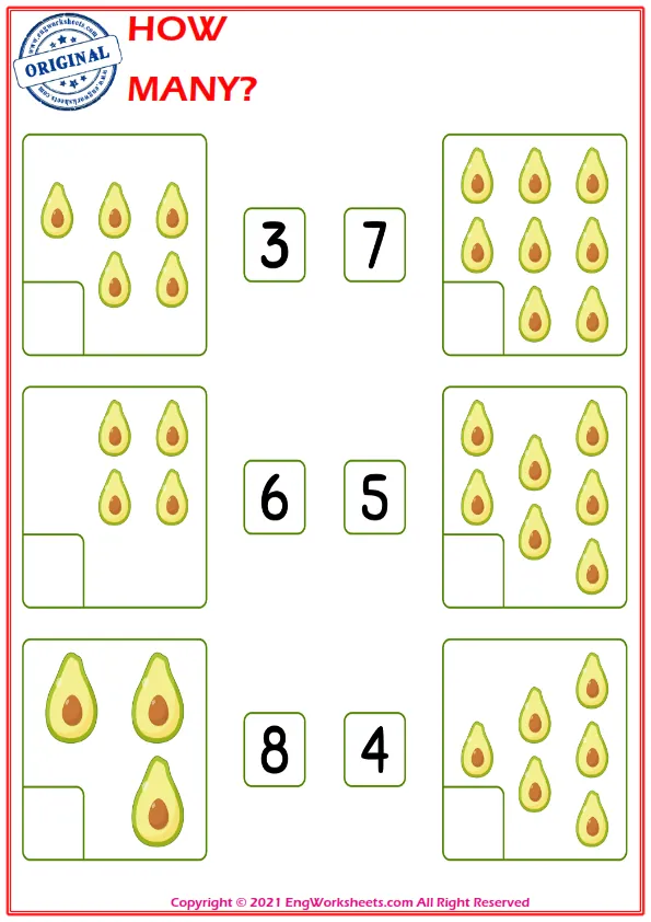 Let's Learn To Count - Math Worksheet Worksheet Preview