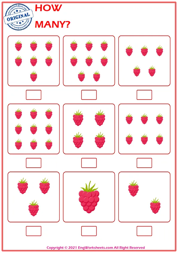 Let's Learn To Count - Math Worksheet Worksheet Preview
