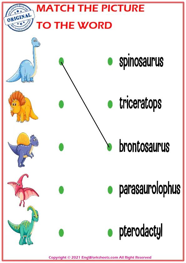 Match the picture to the word worksheet for children Worksheet Preview