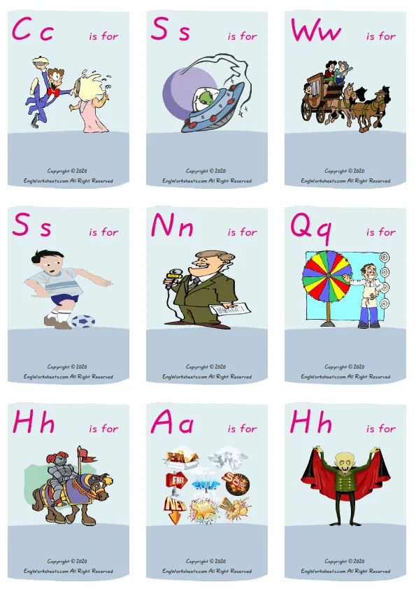 Wordless Films Movies vocabulary worksheet with nine images per page Worksheet Preview