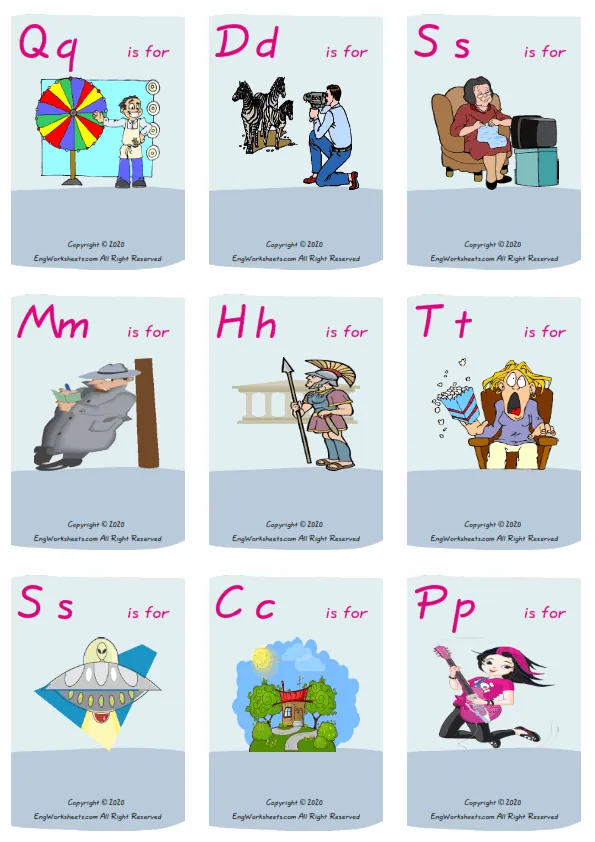 Wordless Tv Programmes vocabulary worksheet with nine images per page Worksheet Preview