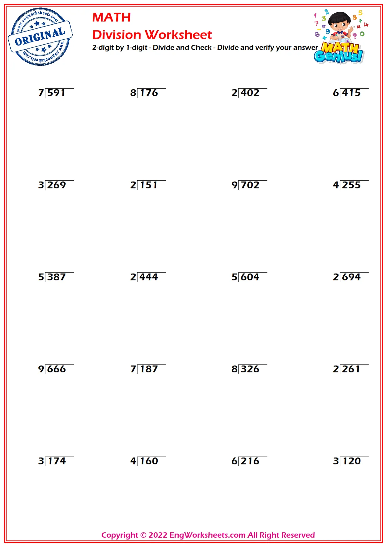 3-digits by 1-digits Division